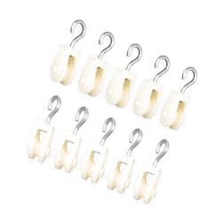 ROSKIO Plastic Pulley Mini 10Pcs DIY School Pulley Frame Project