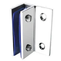 Alise Glass Shelf Brackets 2Pcs, Adjustable Shower Glass Clamps, Heavy Duty Clamp Holder, SUS304 Stainless Steel Brackets for 8-12mm Wood/Glass Shelves and Wall-to-Glass Connection, Polished Chrome