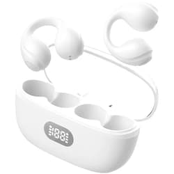 1aTTack.de Wireless Headphones,Bluetooth 5.3 Ear Clip Earphones,30H Playtime Open Ear Clip Headsets with Mic,Mini Wireless Earbuds Bluetooth for Running Sport Gym,USB-C,Compatible with Android Samsung, JS352