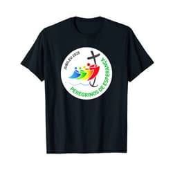 VISITE NOSSA LOJA - Jubileu Católico 2025 (PORTUGUESE) Jubileu Católico 2025 – Peregrinos da Esperança T-Shirt