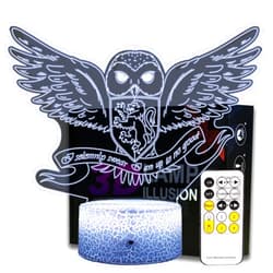 QIANFUN Hedwig Owl Night Light, Potter Gifts for Kids, Christmas Niglt Light for Harry Fans (Hedwig)