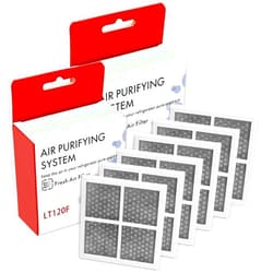 Funmit LT120F Refrigerator Air Filter Replacement for LG LT120F Kenmore Elite 46-9918 469918 9918 Replaces ADQ73214402 ADQ73214403 ADQ73214404-6 Pack