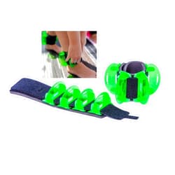 AquaLogix Low Resistance Hybrid Aquatic Training Fin Set - Green | Aquatic Cuffs | Quick Start Guide | Leg Water Weights | Aqua Aerobics, HIIT & Swim Training | Pair (LRPCFIN)