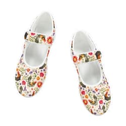 JoyLamoria Skull Rose Flats for Women Mesh Sneakers Fashion Causal Walking Shoes Womens Mary Jane Sneakers Y2K Gothic Footwear