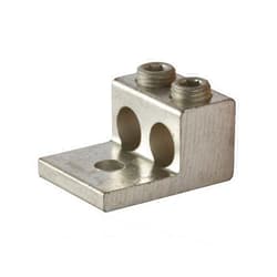 NSI Dual Rated Mechanical Connector, Double Lug, 600 MCM-2 AWG Wire Range, 1/2