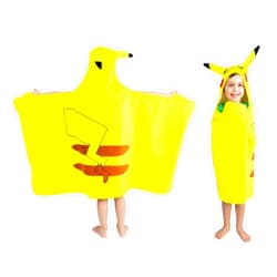Franco Pokemon Pikachu Bath/Pool/Beach Soft Cotton Terry Hooded Towel Wrap, 24