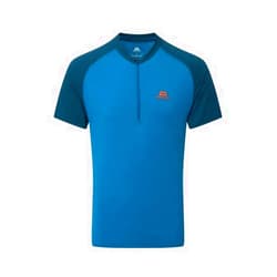 Mountain Equipment Nava Short Sleeve Zip T - Mens, ME-005997Me-01680 Mykonos/MajolicaXL