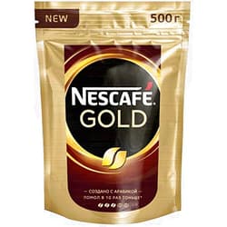 NESCAFÉ GOLD Nescafe Gold 500gr Instant coffee 2pcs in set, 2.2 lb (1kg)