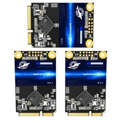THREE COLOUR DOGFISH SSD MSATA 256GB Dogfish High Performance Internal Solid State Drive for Desktop Laptop 3 Unit Package Pack [256GB(3 Packs),MSATA]