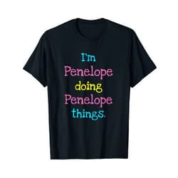 Kids Clothes Co Penelope Cute Personalized Text Kid's Gift Top For Girls T-Shirt