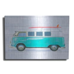 Luxe Metal Art 'Beach Ride X' by James Wiens, Metal Wall Art, 16