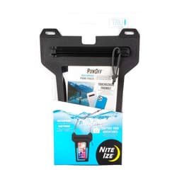 Nite Ize Runoff Waterproof Phone Pouch with Lanyard and TRU Zip - Waterproof Universal Cell Phone Pouch - Durable Beach & Poolside Accessories - Charcoal