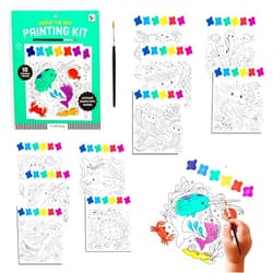 Mudpuppy Under The Sea – Painting Kit with Illustrations of Fun Ocean Designs for Children Ages 5 and Up