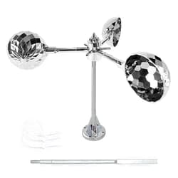 Flerigh Bird Reflective Spinning Deterrent Devices for Outside Keep Birds Away Pigeon Woodpeckers Deterrent for Garden Roofs, Silver