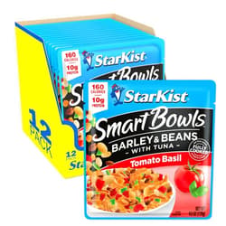 StarKist Smart Bowls Tomato Basil, 4.5 oz Pouch (Pack of 12) - Features Barley & Beans with Wild Caught Light Tuna