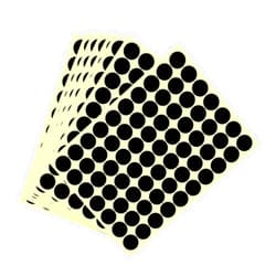 MECCANIXITY Color Sticker Round Label 19mm for Office Marker Black Pack of 1050