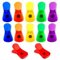 Ninth Five Bag Clips, 12 Pack Food Chip Snack Bag Sealing Clips, Color Refrigerator Magnet Clips Air-Tight Clips for Home Kitchen Storage
