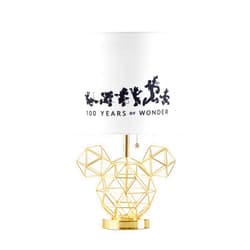 Idea Nuova Disney Mickey Mouse Figural Gold Wire Base Table Lamp with Printed Shade