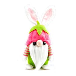 Hug Feel The Love - Flower Bunny Gnome - Azalea, Plush Gnome Decor, Swedish Gnome Ornament Tomte, Pocket Pal Gnomie Gift Figurine, 9 Inch Plush Doll
