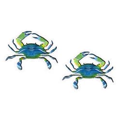 Artisan Owl East Coast Blue Crab Magnetic Auto Bumper Car Magnet - 4x6 All Weather Magnet (2 Magnets)