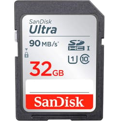 SanDisk 32GB Ultra SDHC UHS-I Memory Card - 90MB/s, C10, U1, Full HD, SD Card - SDSDUNR-032G-GN6IN