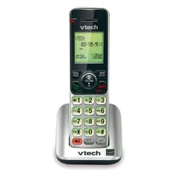 VTech CS6609 Cordless Accessory Handset - Requires a compatible phone system purchased separately (VTech CS6619, CS6629, CS6648, or CS6649),Silver/black