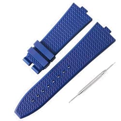 Adwoa Convex Interface Fluororubber Watch Band Strap Replacement for Vacheron Constantin VC Series - 24 * 7mm Quick Disassembly Watch Band Compatible with VC Series 4500V 5500V 7900V