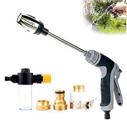 HMAMOR Pressure Washer - 15x More Powerful Than Hoses, Spray Nozzle, 360° Rotating for Three Spray Modes with Foam Pot, Effortless Dirt & Stain Removal (1 PC)