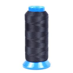 YTBYT High Strength Polyester Thread 210D, 1500 Yards, Black - Ideal for Sewing Leather, Upholstery, Jeans and Wig Making
