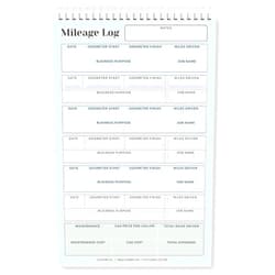 Cora Kate Mileage & Expense Log Book - Comprehensive Car Tracker, Maintenance Journal, and Business Expense Record Notebook - 100 Pages Auto Vehicle Logbook Easily Fits in Glove Box, 5.5 x 8.5 Inches
