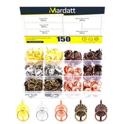 Mardatt 150Pcs Metal Brad Fasteners with Pull Rings Assortment Set 5 Color Mini Antique Paper Fasteners Brads Drawer Handle for Jewelry Box Scrapbooking Chest Drawer Cabinet Art DIY Crafts Decorative