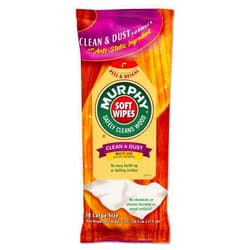 Murphy Oil Soap Soft Wipe, Cloth, 8 X 11, White, 18/Pack