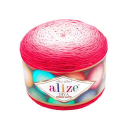Alize Diva Ombre Batik Silky Effect 100% Microfiber Acrylic Yarn Thread Crochet Art Lace Craft 1 skn 250gr 957yds Hand Knitting Yarn (7367)