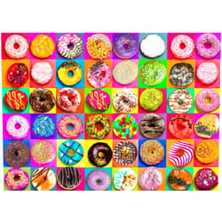 Nattork Jigsaw Puzzles 500 Pieces for Adults, Families (Donuts) Pieces Fit Together Perfectly
