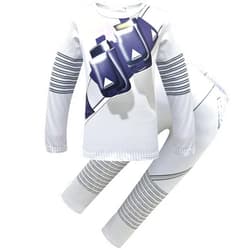 JIAHHAI Kid Boys Game DJ Costume Unisex Long Sleeve Tee and Pant Cotton Outfit Set