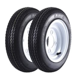 Garvee 4.80-8 4.80x8 480-8 4.80-8 Trailer Tires with 8'' Rims, 4 Lug on 4'', Load Range C, 6PR
