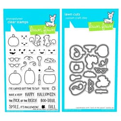 Lawn Fawn Pick of The Patch Clear Stamp Set and Coordinating Lawn Cuts Dies Bundle of Two Items (LF1754 and LF1755)