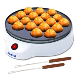 StarBlue Takoyaki Maker by StarBlue with FREE Takoyaki picks - Easy and Simple to operate electric machine to make Japanese Takoyaki Octopus Ball AC 120V 50/60Hz 650W