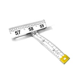 Perfect Measuring Tape - FRACTION TAPE MEASURE, All-Purpose 60 Inch Tape Measure - Double Sided Fractional Inches and Millimeter/Centimeter tape measure TR-16-frac (60 inch White)