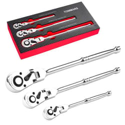 TOMMARS Flex-Head Ratchet Set, 1/4