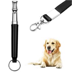 nzonpet Professional Dog Training Whistles, Adjustable Frequency, Ultrasound Stop Barking Tool, with Black Strap Lanyard