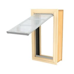 Endura Flap E2 Pet Door for Walls in Tan | Energy-Efficient Single Flap Design for Wall Installations | All-Weather Protection with Insulating Dual-Layer Flap | Tan, Medium, Single Flap