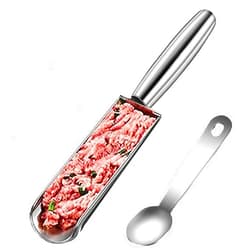 Wenrou Non-stick Meatball Machine, Meatball Maker, Shovel for Meatballs Tools, Stainless Steel Meatballs Maker, DIY Meatballs Making Tools, for Making Various Kinds of Croquettes (B)