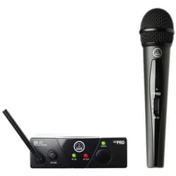 AKG Pro Audio WMS40MINI Vocal Set Band US25D Wireless Microphone System, with SR40 Receiver and PT40 Mini Pocket Transmitter. Black. US25D 540.400 MHz