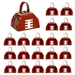 FOVERN1 20 PCS Metal Cowbell with Handle, FOVERN1 Cowbell Bulk 3 Inch, Mini Bells, Noise Makers for Football Games, Sporting Events, New Year’s Eve, Celebrating and More