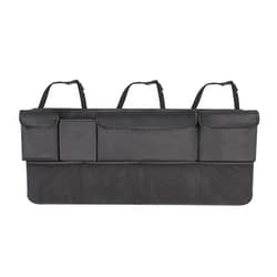 ZJchao Car Organizer, Kick Mats Back Seat Protector Car Trunk Organizer Car Trunk Organizer with 4 Large Pockets for SUV Truck Van
