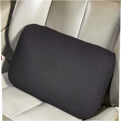 Carwales Luxury Lumbar Support Pillow for Car Seat Cushion Soft Latex High-Grade Office Chairs Lower Back Pain Relief Driver Road Trip Accessories Men Women Black