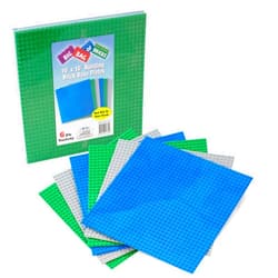 SCS Direct Bricks Building Blocks Baseplates - Large 10
