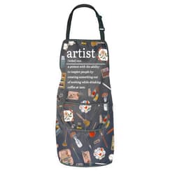 JNIAP Artist Definition Apron Painting Artist Apron with Pockets Paint Lovers Gifts