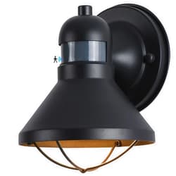 LONEDRUID Motion Sensor Outdoor LED Porch Wall Light Fixtures Dusk to Dawn Exterior Barn Wall Lantern Black Farmhouse Sconce Lighting Wall Mount Lamp for Garage Patio Balcony Doorway